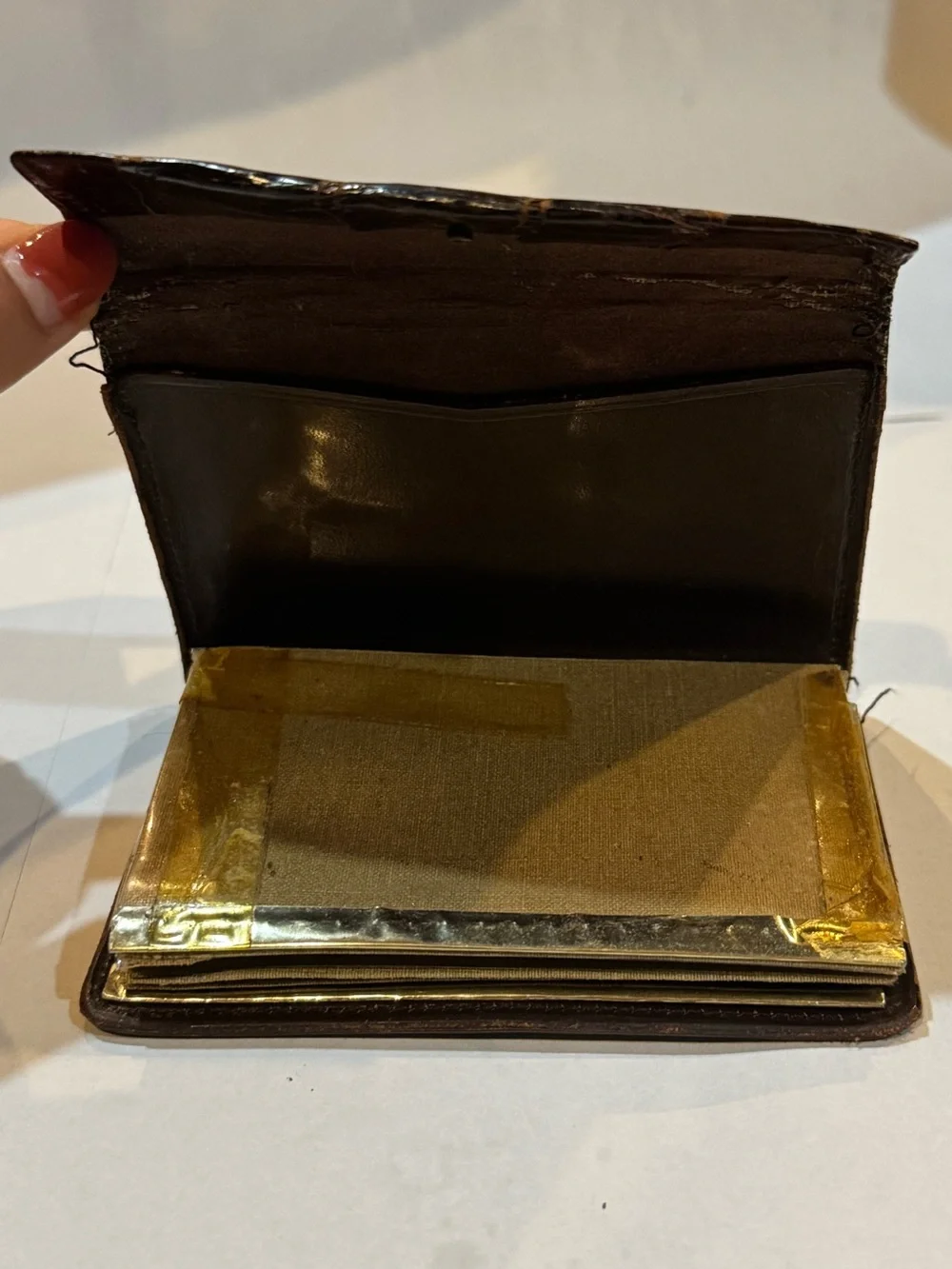 Vintage Genuine Alligator Bifold Men’s Wallets
